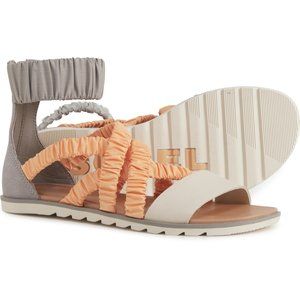 NIB Sorel Women's Sandals in Gray and Peach Sz 11